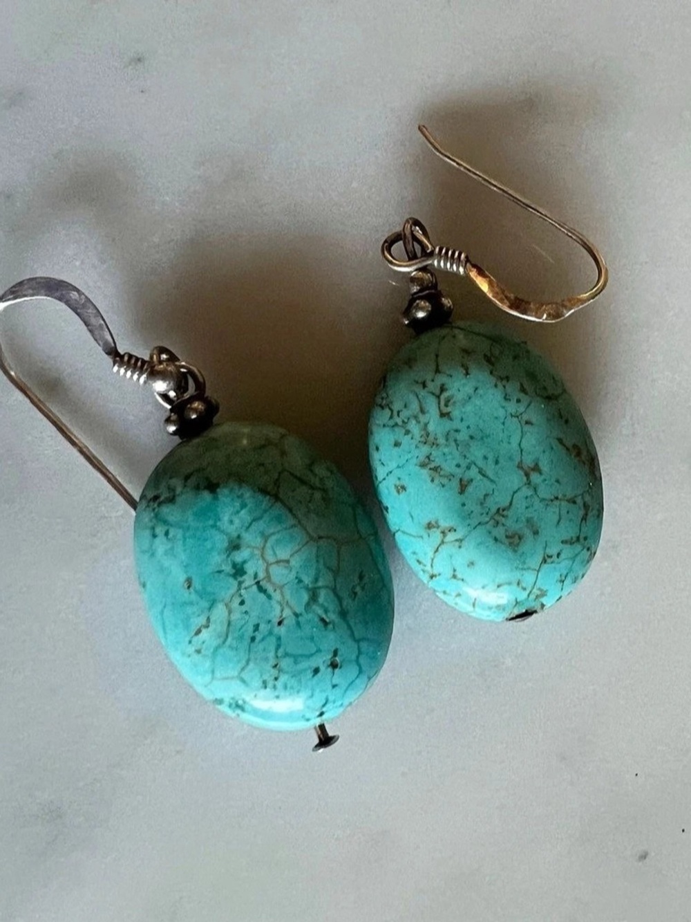 Turquoise-Colored Drop Earrings